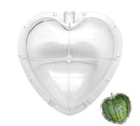 Forma de sandía, forma de crecimiento de sandía, forma de corazón Sapodilla, forma de fruta, herramienta de moldeo transparente, diseño de agujero transpirable para calabazas de melón