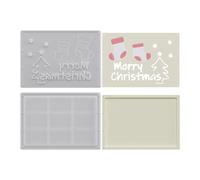 Forma de silicona navideña para billetes | 2 plantillas | Calcetines, un muñeco de nieve creativo de la Navidad, copo de nieve, manejo de dinero de Navidad | Para yeso, resina, sonido, fiesta de cumpl