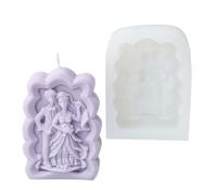 Forma de vela creativa con formas creativas de boda moldes de silicona resistentes a altas temperaturas para marcos de memoria de boda artesanía de velas