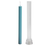 Forma de vela de columna - Forma de vela de alta cono | Velas de barra larga moldeo | Moldes de vela para aromaterapia | Velas de aromaterapia, regalo de decoración del hogar | rayas verticales