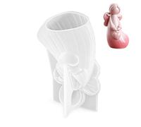 Forma de vela, forma de corazón de ángel, decoración, formas ornamentales, estructura de silicona, adecuado para proyectos de arte y exhibiciones de estanterías, forma de corazón