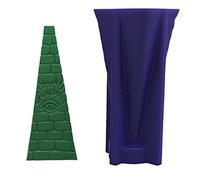 Forma de vela triangular 3D con personajes clásicos europeos y americanos fragantes velas materiales decoración del hogar