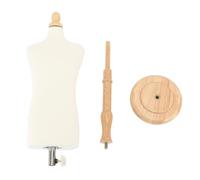 Forma de vestido de cuerpo masculino con soporte, maniquí de enseñanza, Torso fijable, modelo de vestido elegante y versátil para costura de diseño de exhibición