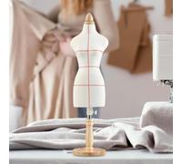 Forma de vestido mini, maniquí pinnable miniatura - pequeño soporte de ropa recortada para diseño de moda y proyectos de coser - soporte de modelo de muñeca portátil(1/4)
