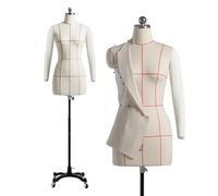 Forma De Vestido Que Se Puede Fijar Con Alfileres Talla Grande Para Coser Ropa, Torso De Maniquí Femenino Con Brazos Suaves, Maniquí De Modista A Medida Sobre Ruedas, Tamaño Com(Size:XXL,Color:Blanco)