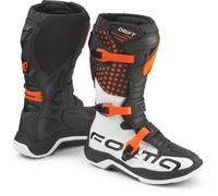 Forma Drift Botas de motocross infantiles, negro/naranja, Talla 39