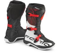 Forma Drift Botas de motocross infantiles, negro-rojo, tamaño 36 para Niños
