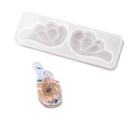 Forma flexible de la joyería de silicona del ala para fundir resina con forma de ala de silicona para superficies lisas