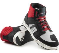 Forma Ground Dry Zapatos de motocicleta, Negro/Blanco/Rojo, Talla 44