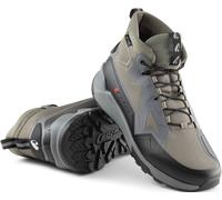 Forma Kumo Zapatos de moto, negro/gris/verde, Talla 48