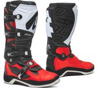 Forma Pilot Motocross Botas, negro/rojo/blanco, Talla 45