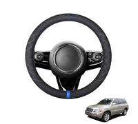 Forma Redonda Funda Volante Coche para Highlander/Kluger XU20 2000-2006 Protectores de Cuero de Gamuza Antideslizante Transpirable Accesorios Negro,E-Blue