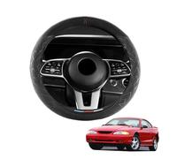 Forma Redonda Funda Volante Coche para Mustang GT 1994-2004 Protectores de Cuero de Gamuza Antideslizante Transpirable Accesorios Negro,G