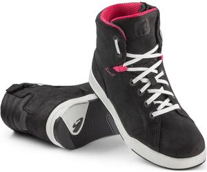 Forma Swift X Fit Dry Zapatos de moto para mujer, negro-blanco, tamaño 40