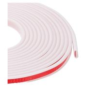 Forma U Cinta de Madera Cantos Borde en forma de U 6M, borde goma, chapa autoadhesivo, for muebles, armarios, estantes y mesa(White,6METERS_9MM)