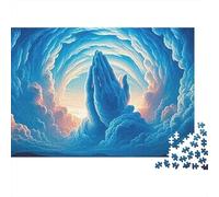Formación de Nubes Puzzle de 1000 Piezas Puzzle para Adultos Papel Escena del Cielo Relajante Regalo Decoración Hogar 70x50cm/1000pcs