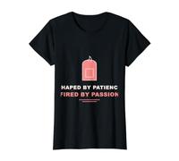Formado por la Paciencia disparada por Passion Potter Camiseta gráfica económica, Mujer, Negro, S