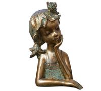 formano Figura decorativa de busto de niña (32 cm), color bronce
