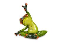 formano Figura decorativa de rana para yoga, hippie, diseño de rana (asiento de sastre)