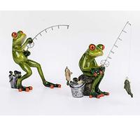 Formano Juego de 2 ranas de pesca, 15 cm, multicolor