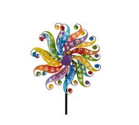 formano Molinillo de viento colorido para el jardín, de metal, decorativo, decoración de jardín