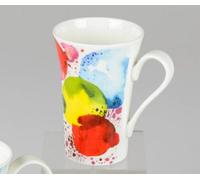 formano Taza de Café Emily Bone China 300 ml, H:13 cm, 2 Piezas, The Planets
