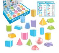 Formas 3D,20 Piezas De Aprendizaje De Perspectiva,Bloques De Enseñanza De Patrones Para El Aula | Para Educación En Casa Preescolar Para Niños Maestros Estudiantes Y Padres