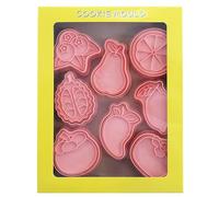 Formas de cortadores de galletas de frutas | cortador de galletas, cortador de fondant, mangostán, Durian, limón, pera, mango, formas de patrón, moldes para galletas para hornear