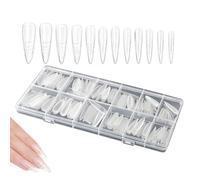 Formas de extensión de uñas | 240 moldes transparentes a presión | Moldes de extensión de uñas reutilizables, para mujeres, constructoras de acrílico, arte falso, belleza, hogar