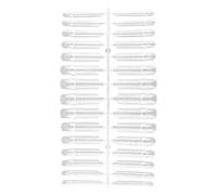 Formas de extensión de uñas: moldes de transparente, plantillas reutilizables con escalas de medición, plantillas de manicura de escultura, ideal para arte profesional de bricolaje de