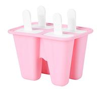 Formas de helado reutilizables | Silicona de grado alimenticio con manijas para facilitar la eliminación | Fabricante de golosinas congeladas de bricolaje para cocina casera / (4 pieces)
