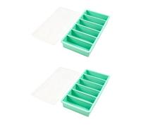 Formas de silicona resistentes para hacer 10 piezas largas para tazas aisladas, base suave que garantiza una fácil extracción de palos de hielo de fusión lenta