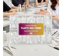 Formas de uñas - 12 tamaños Molde de gel de extensión de uñas doble, uñass de gel de polímero profesional | Formulario de diseño de manicura claro reutilizable para salón belleza belleza