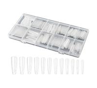 Formas de uñas - 240 Uds. Consejos de presión transparentes Forma Artificial, Gel ABS reutilizable | Para Constructor Uñas postizas señoras dedos de los pies, hogar Belleza Profesional Cuidado