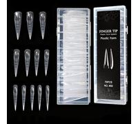 Formas de uñas de cristal para extensión rápida, fácil de usar en casa, calidad de salón, diseño duradero, puntas de ABS