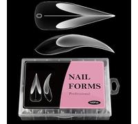 Formas de uñas de extensión de gel, moldes de uñas curvados de águila 3D, plantillas reutilizables para dar forma a las uñas, herramienta de manicura profesional para el hogar, escuela, salón y viajes