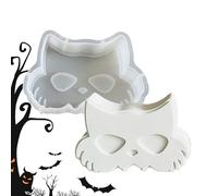Formas de vela de Halloween - Molde de silicona para aromaterapia para coche, forma decorativa, hecha a mano, para coche, aromaterapia, colgante, arte, jabón, postre, perlas aromáticas, plastilina