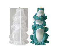 Formas de velas de animales, molde de silicona 3D con forma de rana, terapia de fragancia, molde de yeso, para jabón, arcilla, cemento, resina, manualidades, regalo, familia, , celebraciones