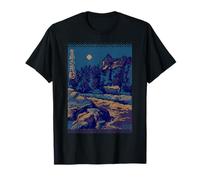 Formas DE Vida. Escritura Japonesa. Mapa DE bits Camiseta