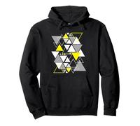 Formas Geométricas Abstracto Arte Moderno Vintage Triángulos Sudadera con Capucha