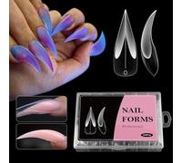 Formas Para Extensiones De Uñas De Gel | Molde de Manicura Manual - Plantillas de Moldeado para Extensiones de Uñas para Viaje Casa Escuela