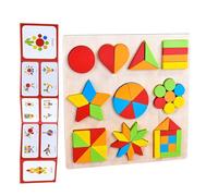 Formas Puzzle Para Niños - Puzzle Bloques De Madera,Bloques Geométricos Juegos para el Desarrollo Educativo,Niños Preescolares