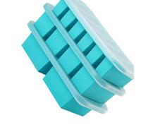 Formas refrigeradas de silicona de gran tamaño con cierre seguro y base estable, ideal para sopas, bebidas mezcladas y sobras, bandeja de congelador con múltiples compartimentos