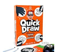 Format Games Juego de Fiesta Quick Draw - Competencia de Dibujo de Ritmo rápido para la Noche de Juego Familiar. Rondas de adivinación Divertidas para niños y Adultos, a Partir de 8 años, 3-6