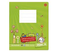 FORMATI 060561063 Rastrillo Cuaderno r.3, cuadriculado, números Aprendizaje, 195 x 240 mm, color blanco