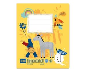 Formati Cuaderno elemental E.1 - Cuaderno con ejercicios, 14 hojas, cuaderno preescolar de papel 100% reciclado