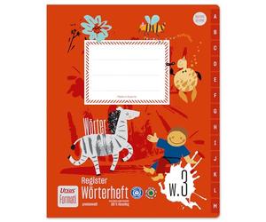 Formati indice diccionario W.3 Quart 40 hojas 6/6/6 mm rayadas con línea central de papel 100% reciclado