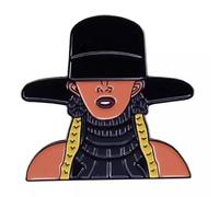 Formation Hip Hop Pop Music Artist Diva Queen B Bee Fierce Singer Hat Braids - Pin esmaltado de 1.2 pulgadas, 1.2 Inches, Esmalte, Esmalte