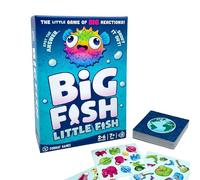Formato Games Big Fish Little Fish Juego de cartas familiares rápido de reacciones rápidas y diversión para detectar! Juego educativo para niños y adultos, a partir de 5 años, 2 a 6 jugadores, 10