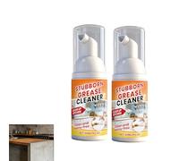Formato Pequeño De Espuma Limpia De Grasa,Limpiador Multiusos,Limpiador Espuma Anti Grasa,Fórmula Suave,Biodegradable,Sin Olores Fuertes,Tamaño Compacto Portátil 2PC